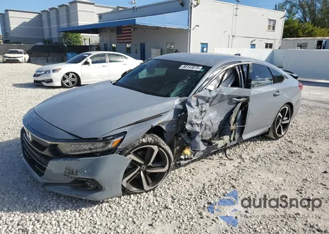 2021 Honda Accord Sport from USA, damaged, VIN 1HGCV1F34MA098201